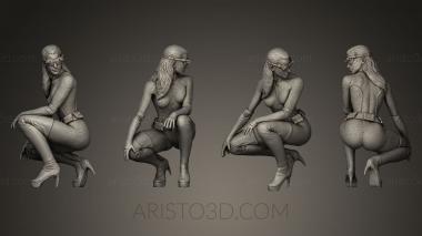 Figurines of girls (STKGL_0074) 3D model for CNC machine